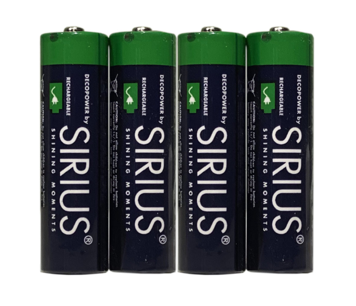 Sirius, Chargeur USB + 4 piles rechargeables AA - La Petite Scandinave